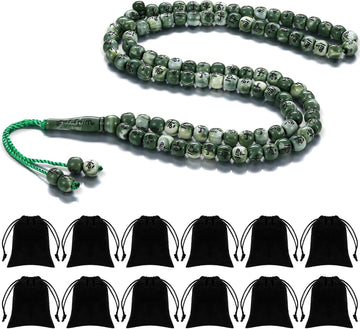 Ferreve 12 Sets Muslim Tasbih 99 Rosary Prayer Beads